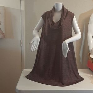 Curve Revolution Sleeveless Cowl Neck Tunic Dress